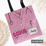 Living The Scrub Life HTRZ06101830KO Tote Bag