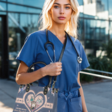 Cardiac Nurses Never Miss A Beat HHLZ2205001A Leather Bag