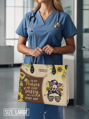 The Best Nurses Are Classy Sassy And A Bit Smart Assy NNRZ2403004A Leather Bag