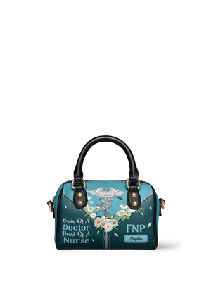 Fnp Brain Of A Doctor Heart Of A Nurse HHRZ12083650QT Mini Satchel