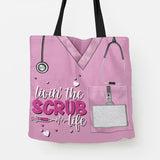 Living The Scrub Life HTRZ06101830KO Tote Bag