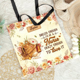 Skilled Enough To Be A Nurse Crazy Enough To Love It HTRZ06100516LN Tote Bag